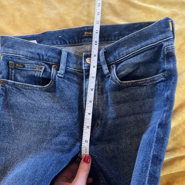 Polo Ralph Lauren Jeans Adult 26 Thompson Skinny Dark Wash Denim Women A16 Cuff - Image 9