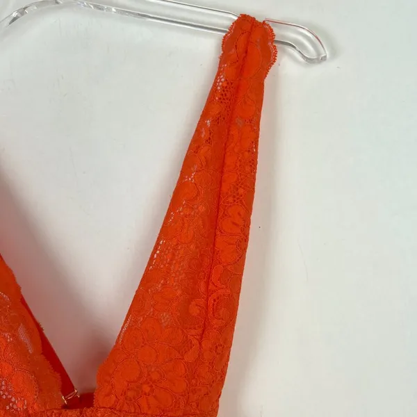 NWT We are HAH Comin' In HAHt Lace Bodysuit Burnt Orange Size XS NEW - Image 4