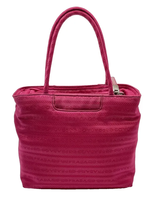 Prada Fuchsia Mini Nylon Logo Tote bag - Image 3