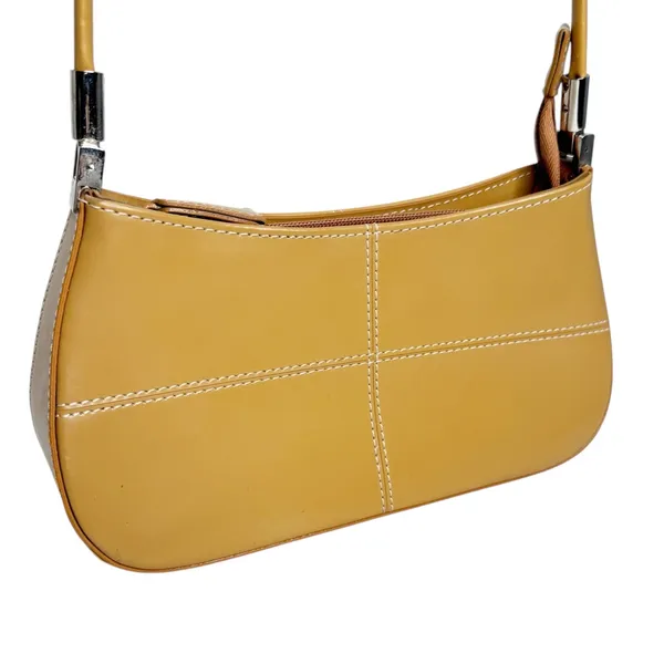 Unbranded Structured Y2k Faux Leather Small Baguette - Image 2