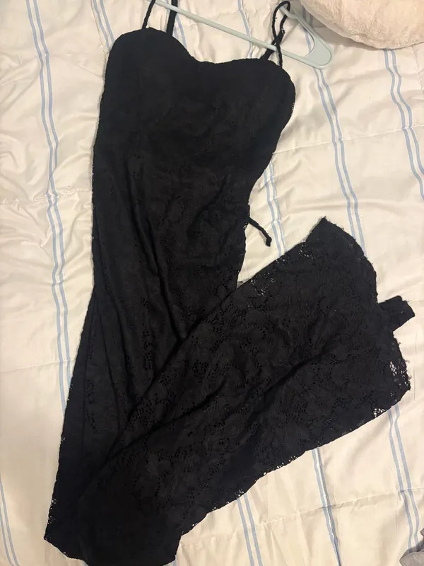 Windsor Black Formal Long Dress Lace - Image 3