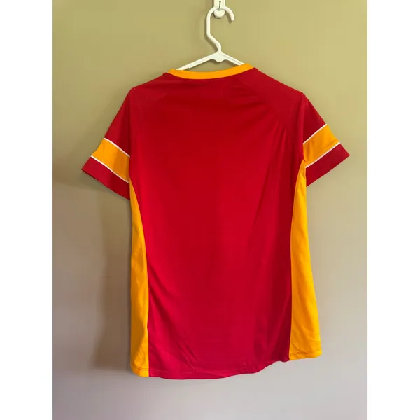 NFL Team Apparel Kansas City Chiefs Womens Red Lace Up Jersey Top‎ Small - Image 3
