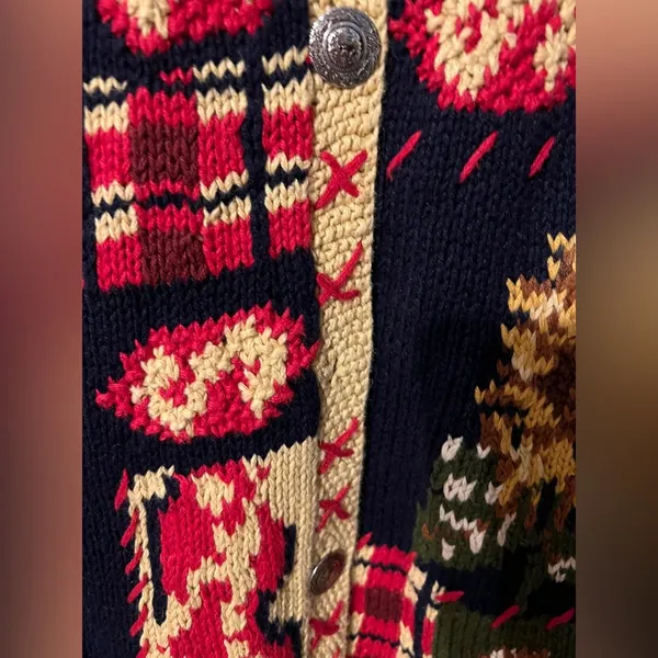 “The Eagles Eye” Autumn Cardigan- 1993 Vintage - Image 2