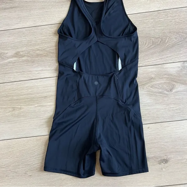 ATHLETA Lightning Unitard in Supersonic Black Size Small - Image 9
