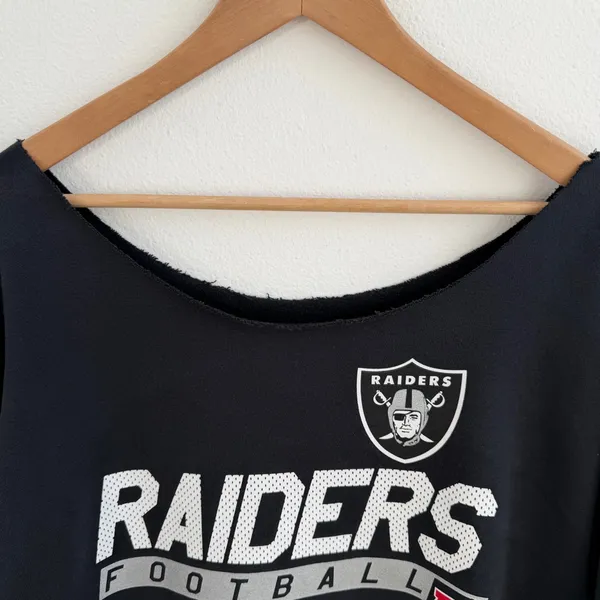 Raiders Football NFL Off the Shoulder Sweatshirt - Image 2