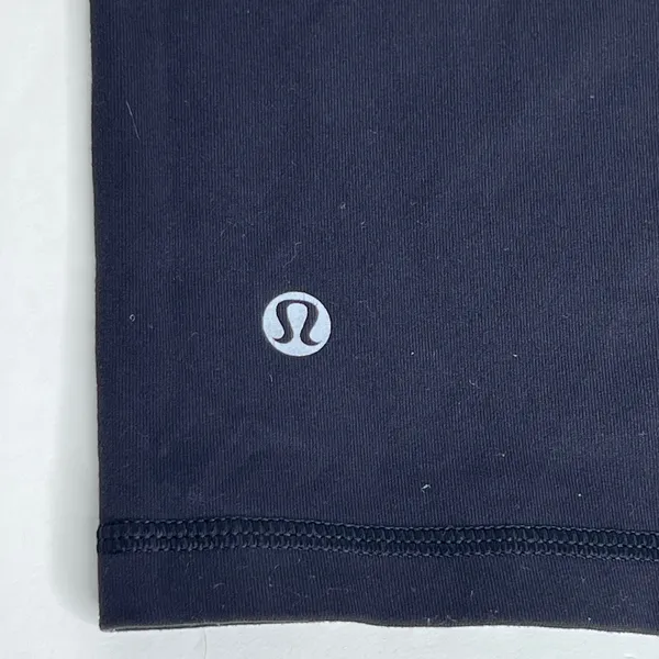 Lululemon Reversible Boogie Groove Short Full On Luon Teal Black Biker Shorts 4 - Image 5