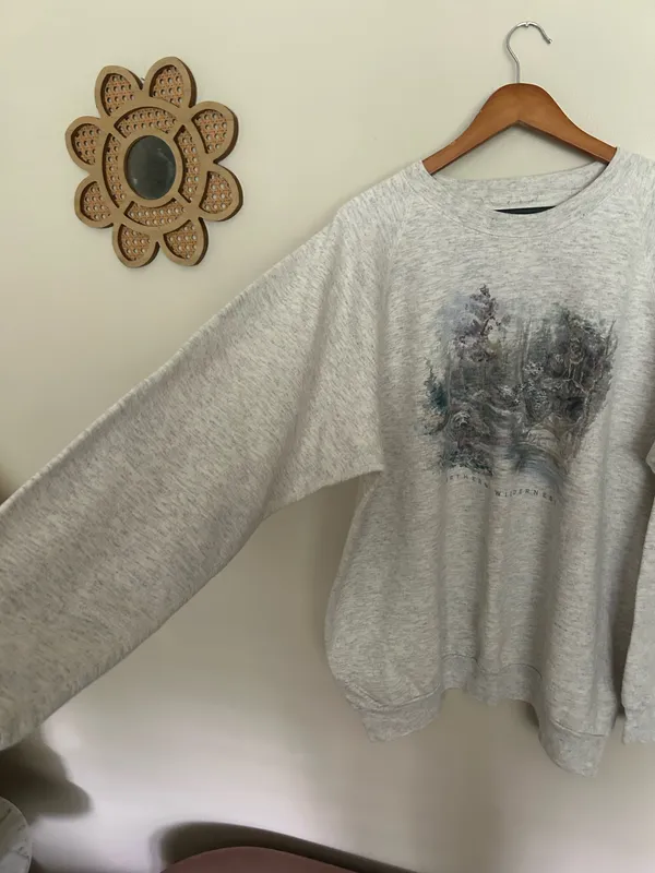Vintage norther wilderness Crewneck Size XL - Image 4