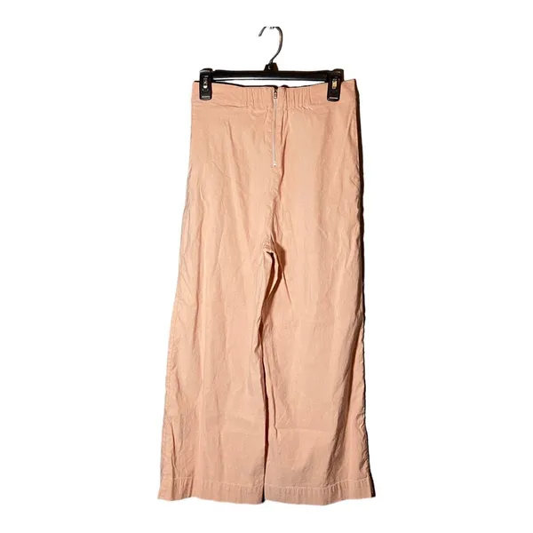 Anthropologie High Waisted Pink Anklle Crop Top Pants Size 4 Pleated Wide‎ Leg - Image 2