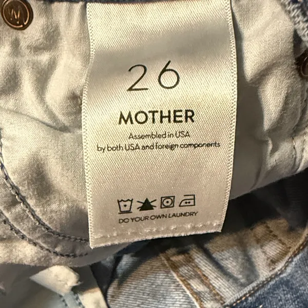 Mother Medium Wash Insider Crop Step Fray Jeans Size 26 - Image 5