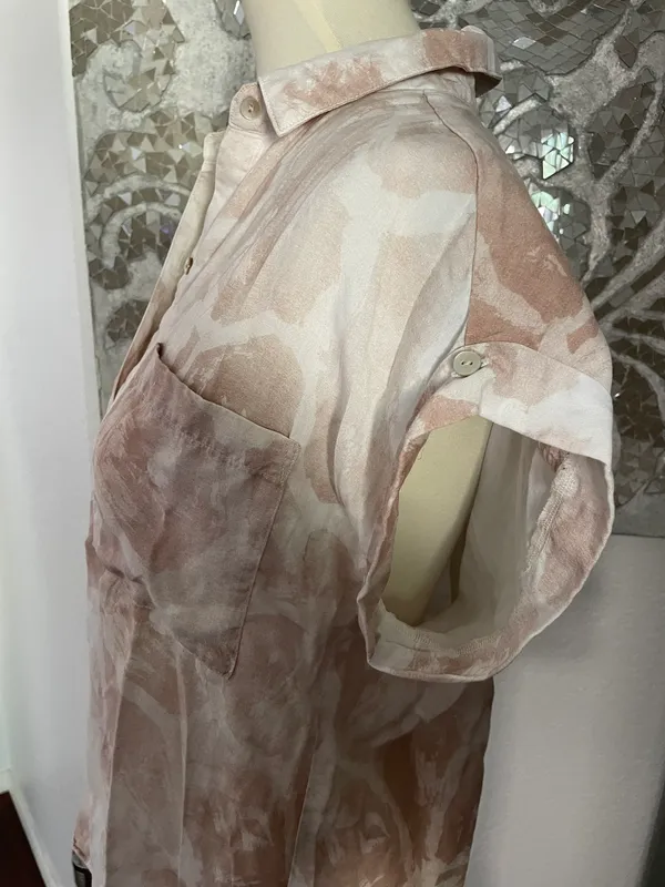 Pink Floral Collar Top - Image 6
