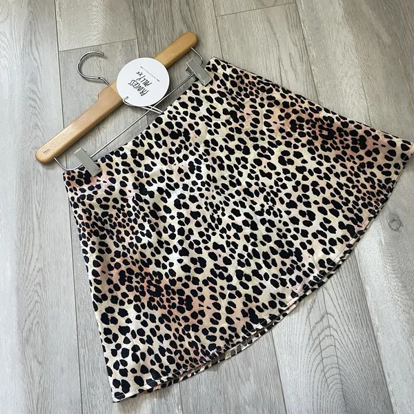 Princess Polly Skirt NWT leopard print jemima grace mini womens Brown (size 4) - Image 2