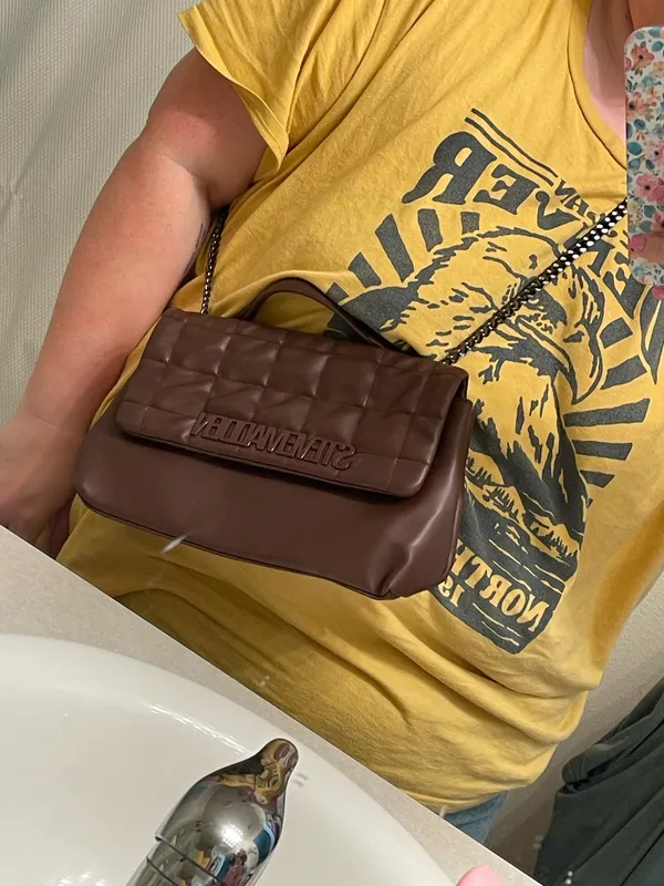 Steve Madden Quilted Crossbody Faux Leather - Image 8