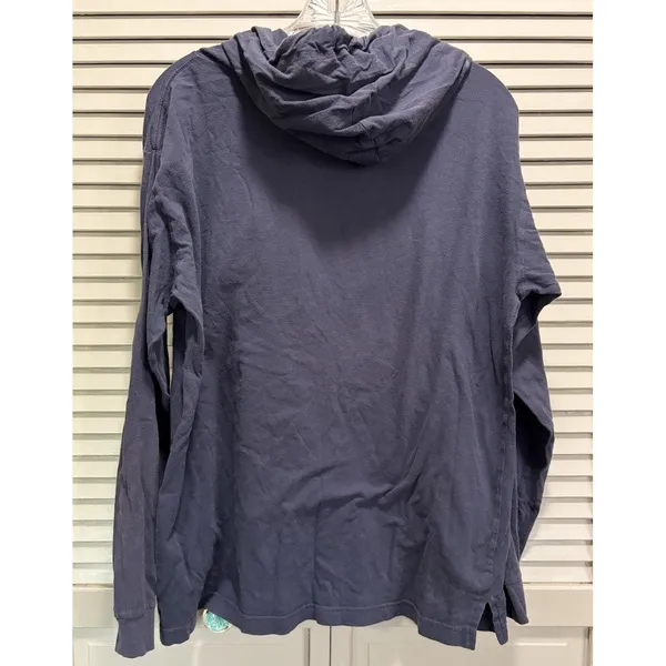 VS PINK‎ Bluish Gray Sequins Hoodie Sweatshirt Size M Long Sleeve Logo Graphic - Image 5