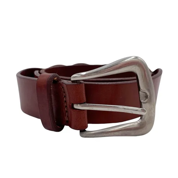 Vintage Y2K The Limited Too Deep Brown Leather Braided Belt Size Small Western - Image 3
