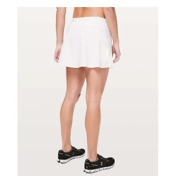 Lululemon White Play Off The Pleats Skirt 13" Size 8 - Image 10