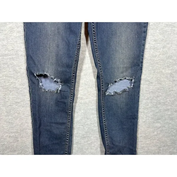 Free‎ People Distressed Skinny Jeans W29 Medium Wash - Image 3