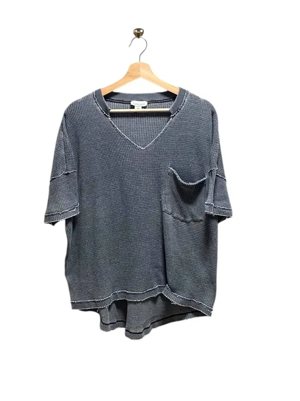 Sundance Oversized Waffle Knit Shirt Gray Size M Cottagecore Spring Boho Summer - Image 2