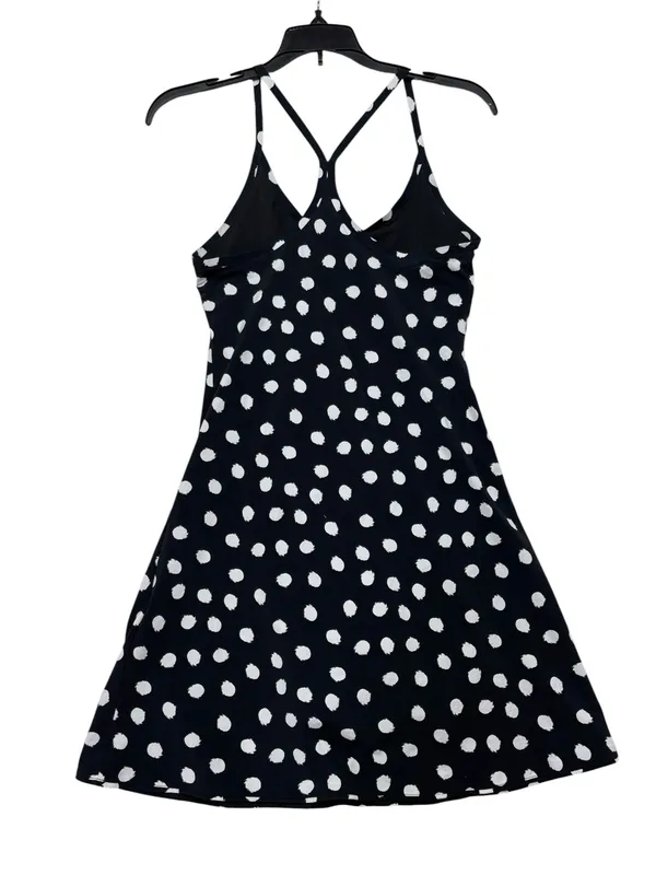 Outdoor Voices size XS Black Tank dress White Polka Dots athletic cute - Image 10