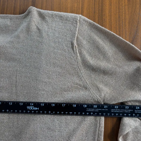 90s Vintage Jeanne Pierre Gold Metallic Shimmer Button Cardigan Top Petite Small - Image 4