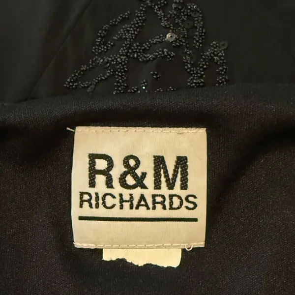 R&M RICHARDS Long Maxi Chiffon Beaded Spaghetti Strap Cocktail Dress - Image 11