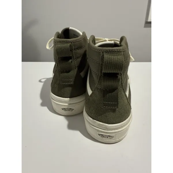 VANS Sentry Sk8-Hi WC Shoe Suede Canvas Green Women Sz 8‎ Casual Sneakers Y - Image 4
