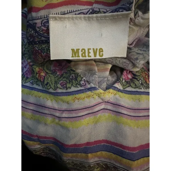 Anthropologie Maeve Blouse Ceresco Contadino Floral Peasant Cottage Size Medium - Image 4