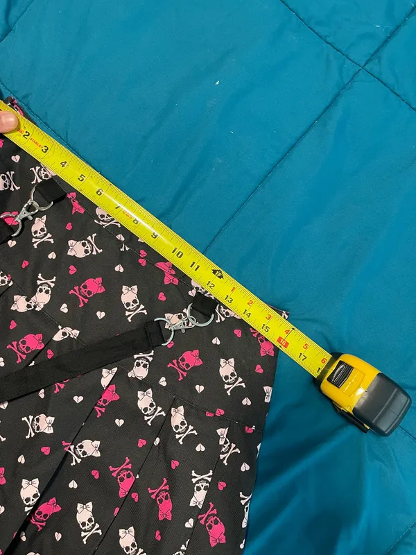 NWT Hot topic gothic suspenders skirt L - Image 5