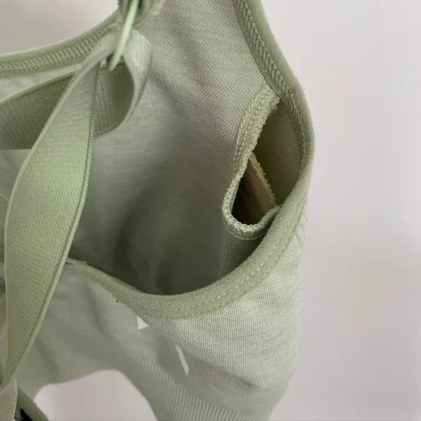Oner Active Classic Seamless Sports Bra Pistacchio Marl Green Womens Small - Image 11