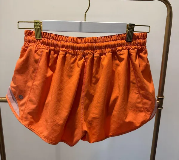 Lululemon Shorts 2.5" Hotty Hot Orange Size 10 - Image 2