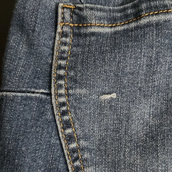 Democracy Womens Ab solution‎ Blue Denim Wash Stretch Slimming Skinny Jeans 14 - Image 4