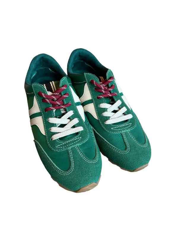 Shu Shop Sarah Sneakers Tennis Shoes Athletic Kelly Green Lace-Up Size 7 NIB NEW - Image 2
