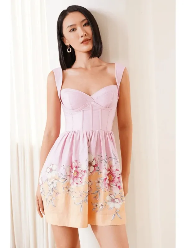 Yumi Kim Susana Dress in Veranda Lilac Large New Womens Mini Floral - Image 10