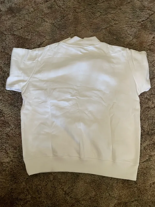 White parke sweatshirt varsity mockneck S/M - Image 2