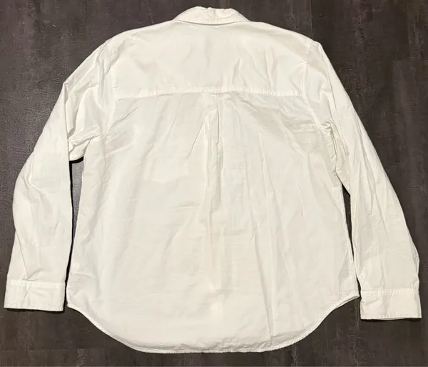 Universal Threads Long Sleeve Plain White Button-Up Shirt XL - Image 3
