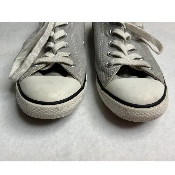 Converse‎ Chuck Taylor All Star Dainty Ox Grey Canvas Sneakers Women 7 - Image 6
