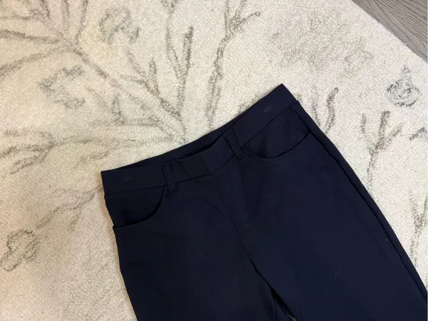 Quince X-Petite Stretch Work Pants – Navy | XS | Like New - Image 3