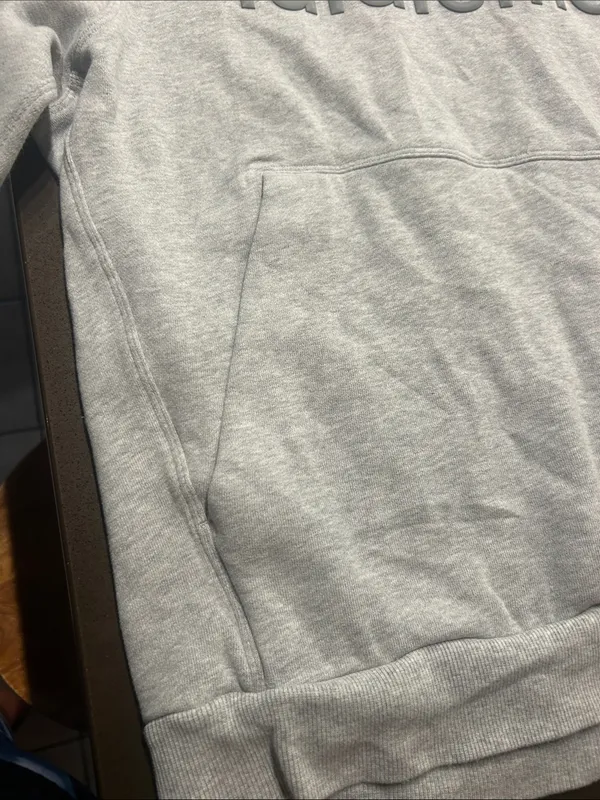 lululemon athletica Light Gray Hoodie with Detroit Red Wings sleeve - Image 4