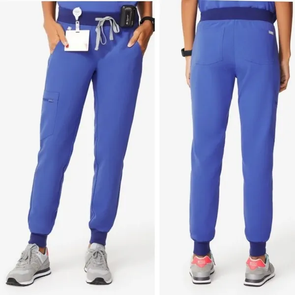 FIGS Womens Zamora Jogger Scrub Pants Size XXS Blue Medical Workwear Utility - Image 11