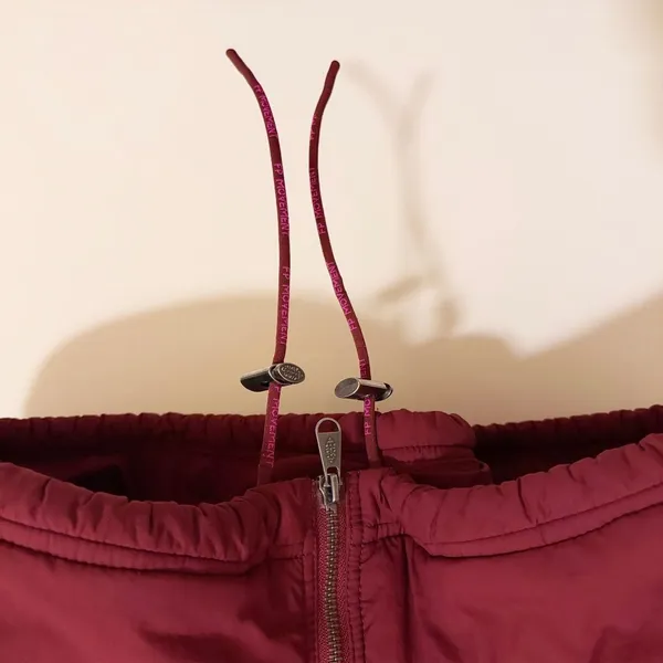 Free People | Oversized Bomber Jacket in Burgundy size Small - Image 8