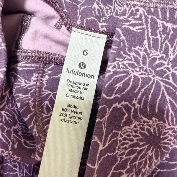 Lululemon Align Pant 25" NULU Arabesque Antoinette Smoky Quartz‎ Size 6 W5BSZS - Image 4