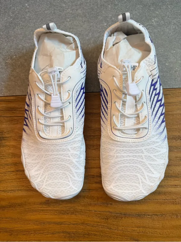 Hike Footwear HF LoraxPro Barefoot Shoes White Purple Zero Drop Wide Toe Size 10 - Image 2