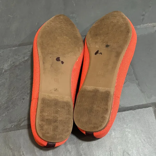 Birdies the Blackbird Orange Pointed Toe Flat - size 8.5 - Image 5