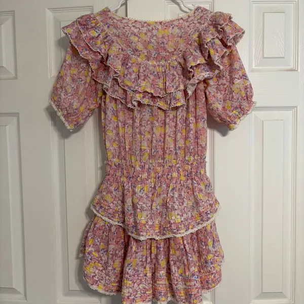 LoveShackFancy Liv Mini Dress in Jersey - Image 4