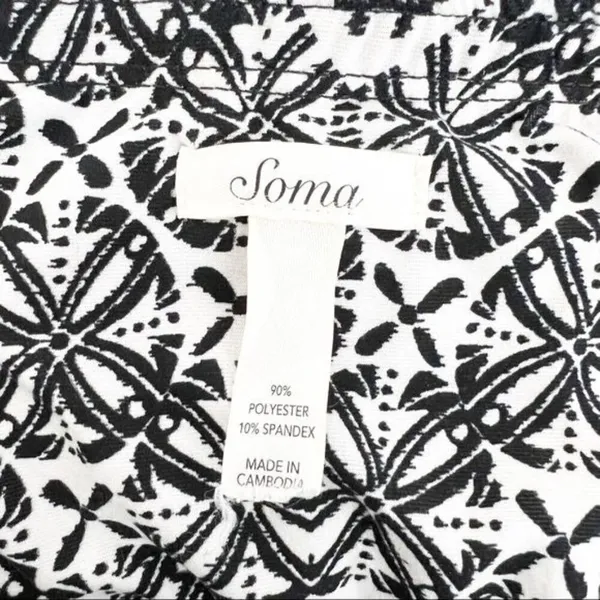 Soma‎ Dress Size Small Multicolored Keyhole Halter Soft Jersey Boho Coastal Chic - Image 5