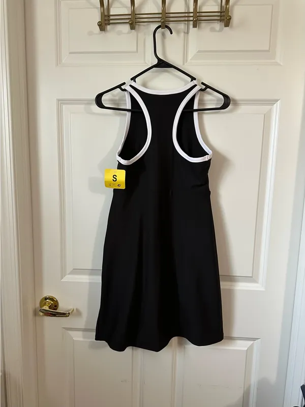 SAGE Collective Tennis Dress with Shorts Womens S Black Pickleball Activewear - Image 2