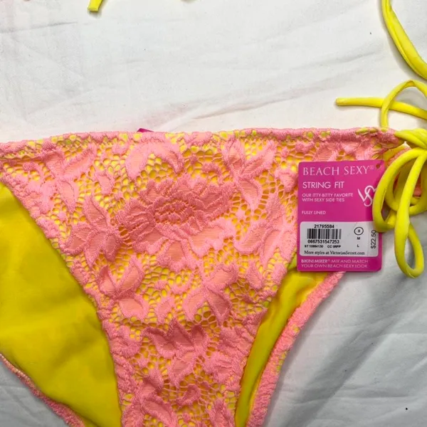 Victoria's Secret “Beach Sexy” Y2K laced coquette bikini - with tags! - Image 3