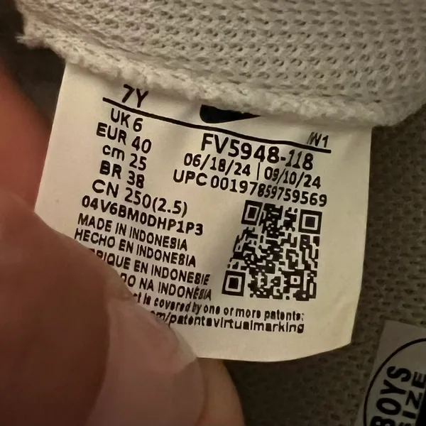 New NIKE Air Force 1 GS 'White Light Khaki' - Image 9