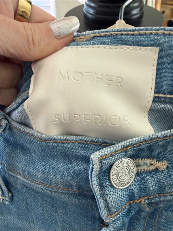 Mother The Hustler Ankle Fray No Offense But High Rise Denim Jeans - Image 3