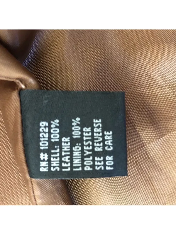 Vintage Y2K Suede Leather Blazer Coat Camel Brown Size M - Image 8