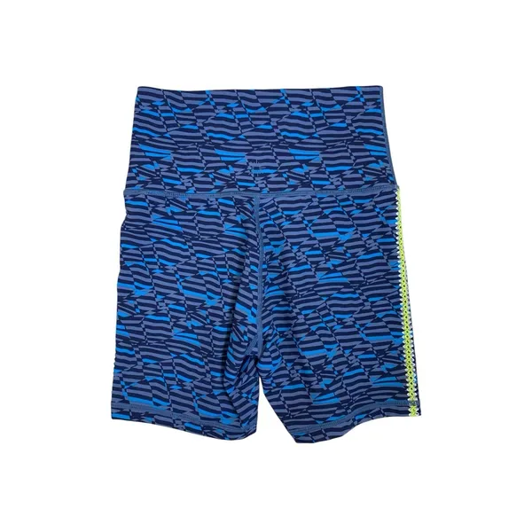 Offline By Aerie Blue Pattern‎ Biker Shorts High Rise Athletic S - Image 2